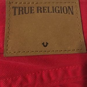 Mens’s True religion jeans RICKYS “bloody red”
